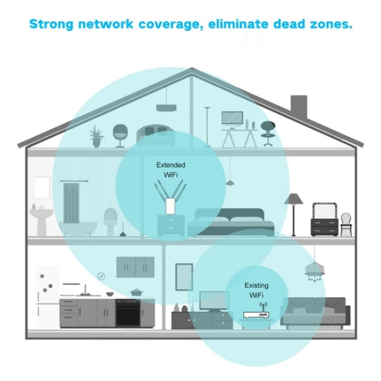 WAVLINK WN579A3 Home WiFi Extender 1200Mbps 2.4GHz / 5GHz Dual Band AP