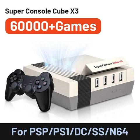 KINHANK Super Console Cube X3 Retro Game Console 60000 Classic Game