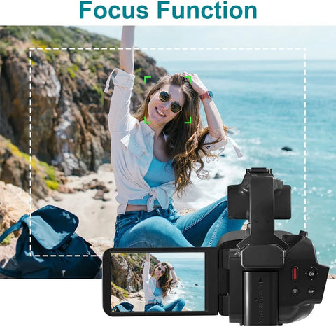 64MP Digital Video Camera 4K 60FPS Photography Youtube Vlog Camcorder