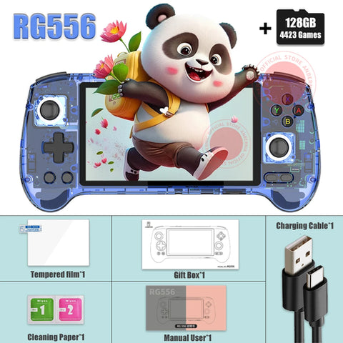 ANBERNIC RG556 Handheld Game Console 5.48-inch AMOLED Screen Android