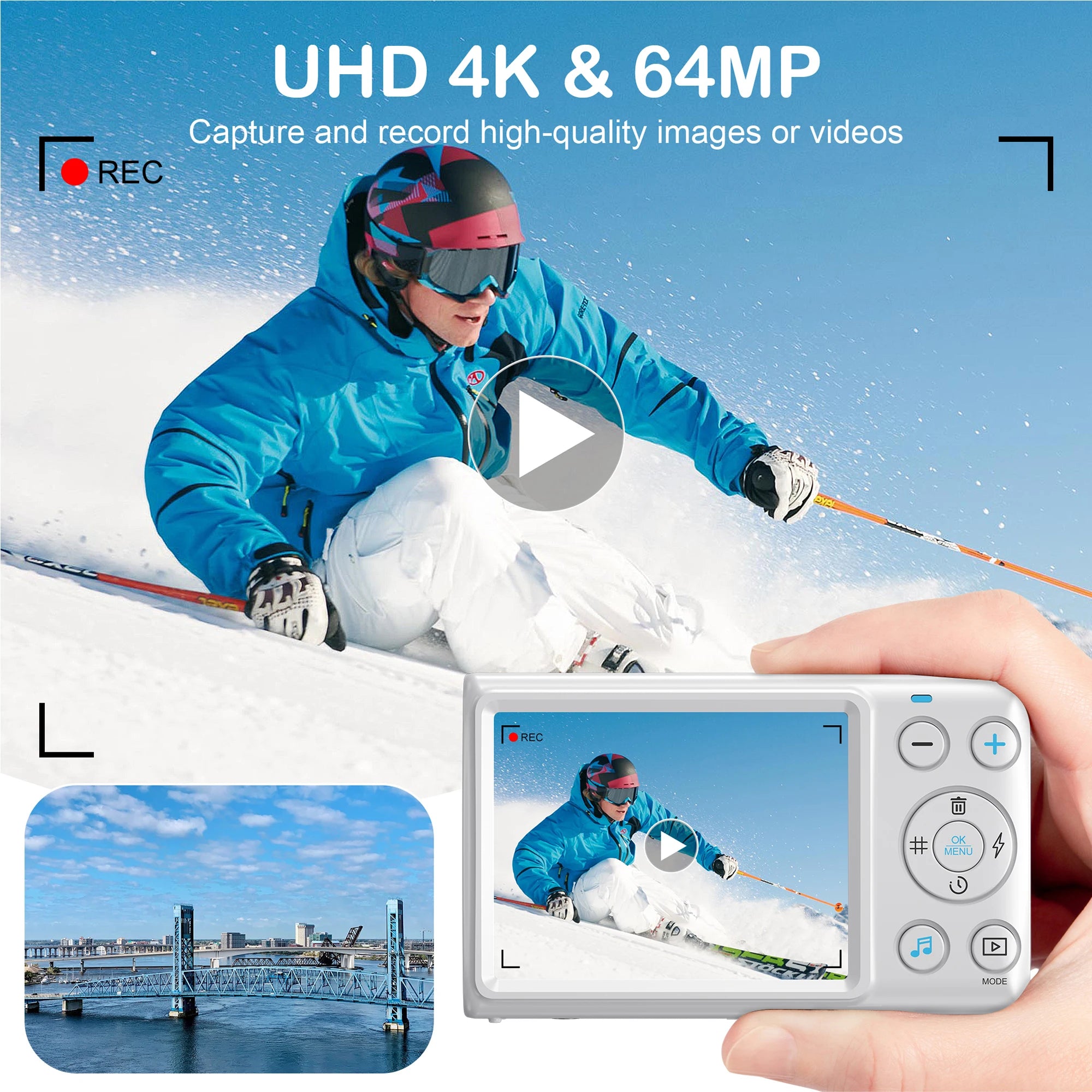 4K HD Digital Camera Children Learn Camera For Children Gift Camcorder