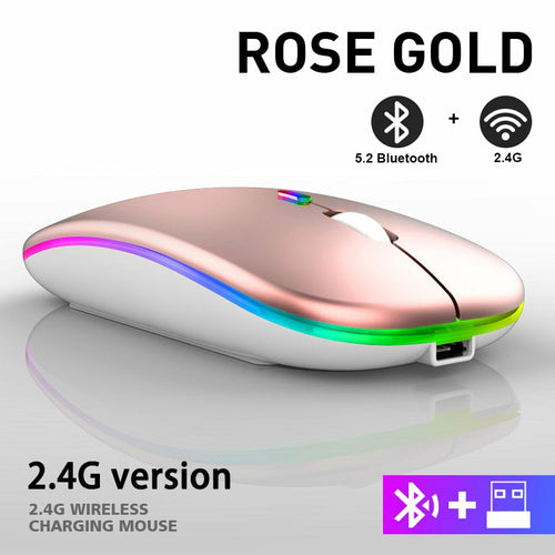 Mouse Bluetooth senza fili RGB