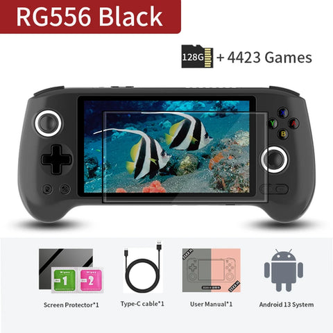 ANBERNIC RG556 Handheld Game Console Unisoc T820 Android 13 5.48 inch