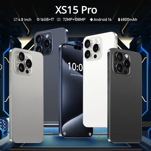 Brand New Original 16GB+1TB for Smartphone 6.8 Inch XS15 Pro Full