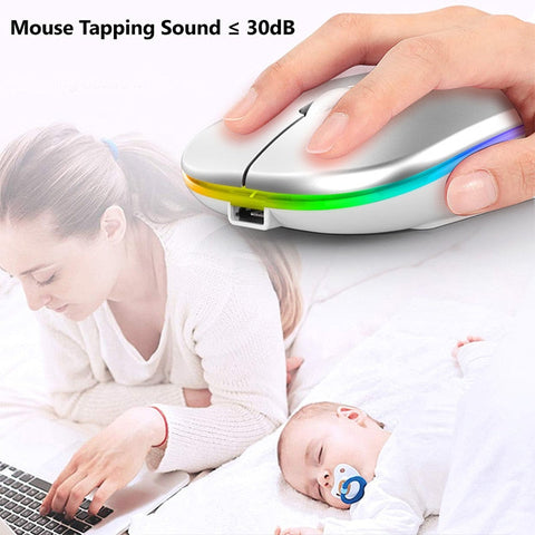 Mouse Bluetooth senza fili RGB