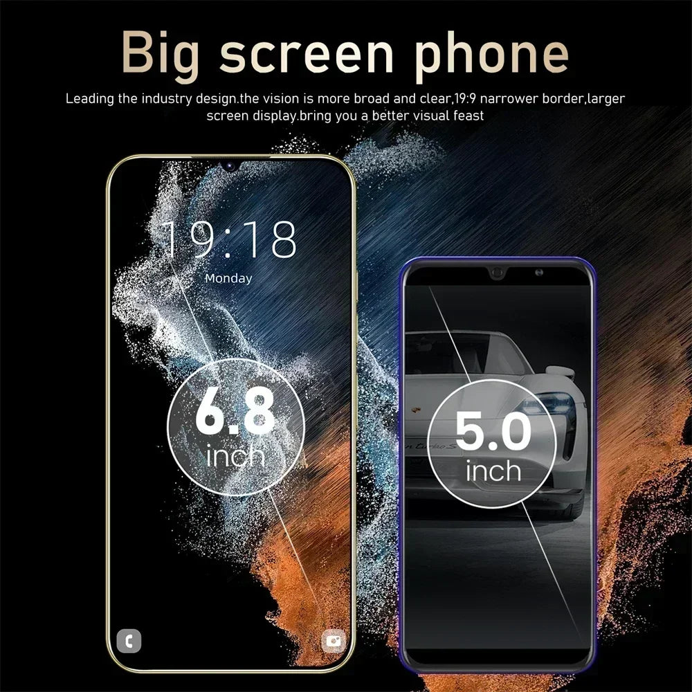 2024 New S24 Ultra Mobile Phones 6.8 HD Screen SmartPhone 16G+1T 5G