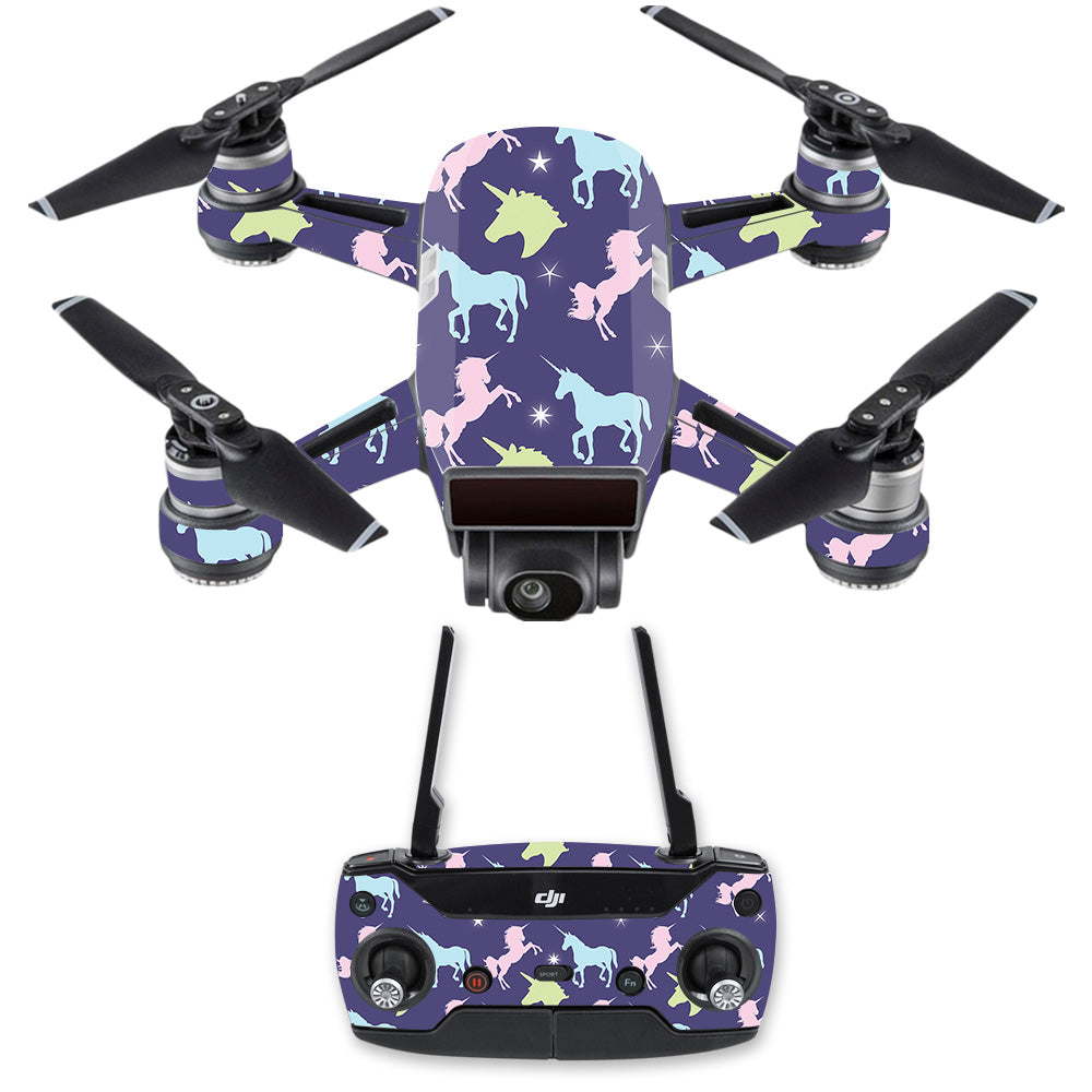 MightySkins DJSPCMB-Unicorn Dream Skin Decal per DJI Spark Mini Drone