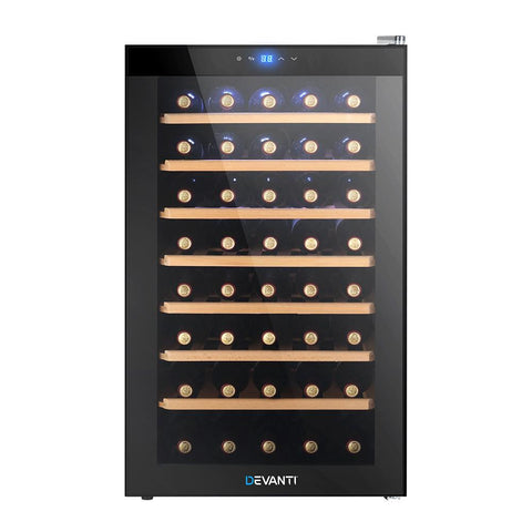 Devanti Wine Cooler Compressor Fridge Chiller Storage Cellar 51 Bottle