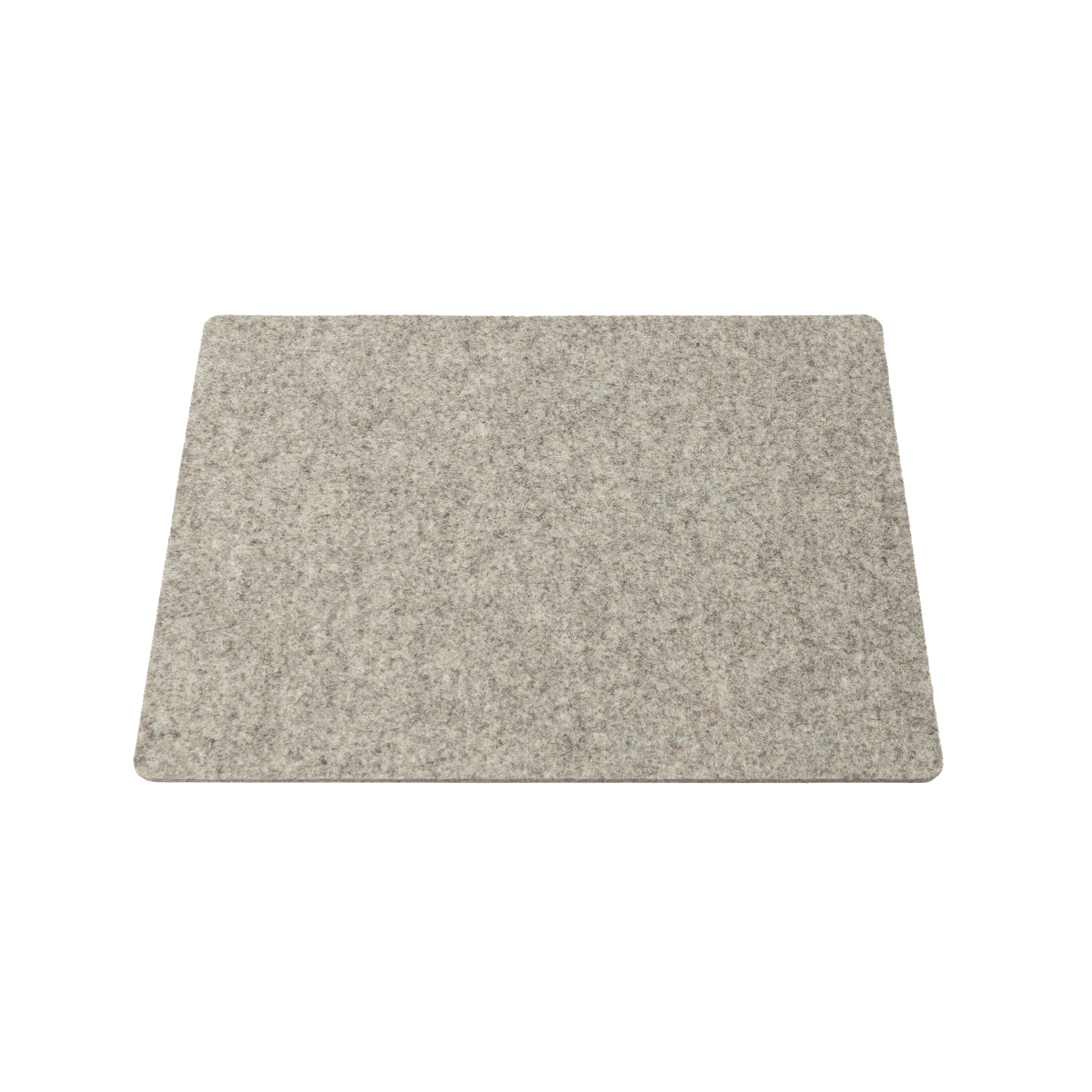 Rectangular natural wool felt placemat | Gray or black