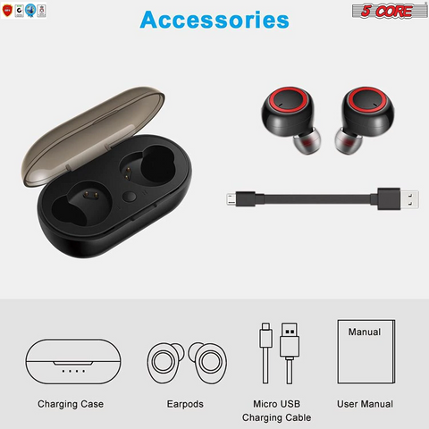 Cuffie Bluetooth Auricolari Bluetooth TWS wireless