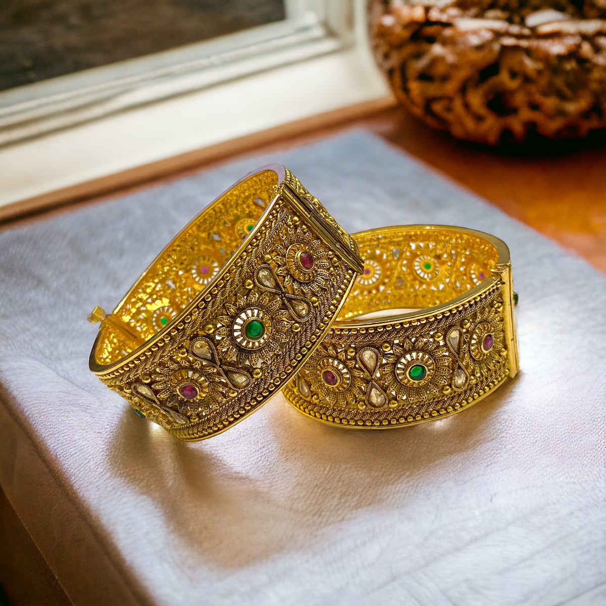 Elegant Gold Plated Bangles: Dazzling Design for Every Occasion