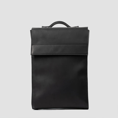 Leather Backpack - Metropolian (Black)