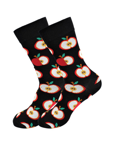 Cozy Designer Trending Fruits Food Socks - Apple for Men and Women