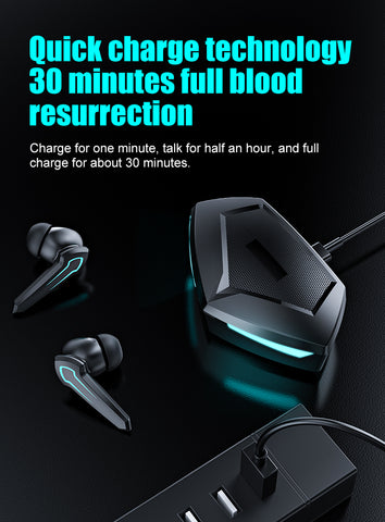 TWS Gaming headset Bluetooth 5.1 Wireless Earphone