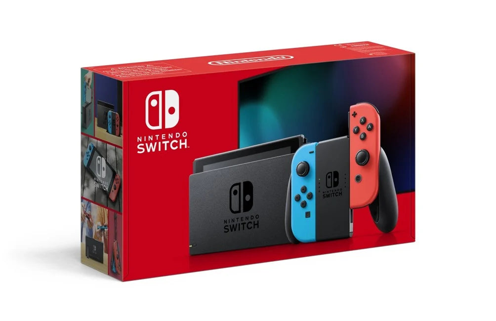 Nintendo Switch Console with Neon Red & Neon Blue Joy-Con (V2)