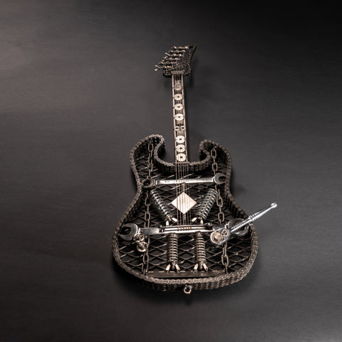 "The Original" Metal Electric Guitar Sculpture Heavy Metal Wall Art