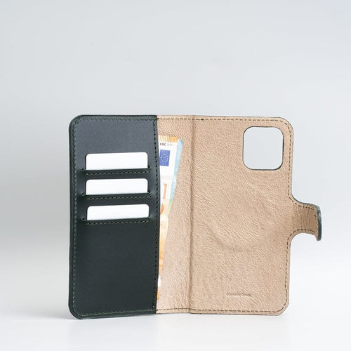 iPhone 12/13 series Top-Grain Leather Folio Case Wallet with MagSafe -