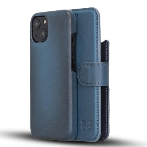 Full Leather Coating Detachable Wallet Case for Apple iPhone 13 Series