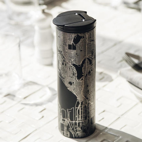 Lake of the Ozarks - Missouri Map Tumbler in Matte Black