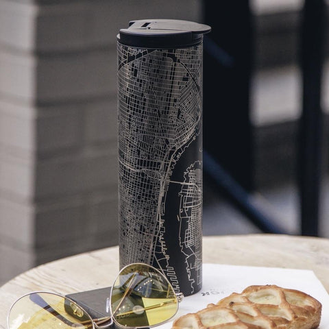 Lake of the Ozarks - Missouri Map Tumbler in Matte Black