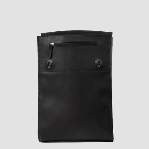 Leather Backpack - Metropolian (Black)