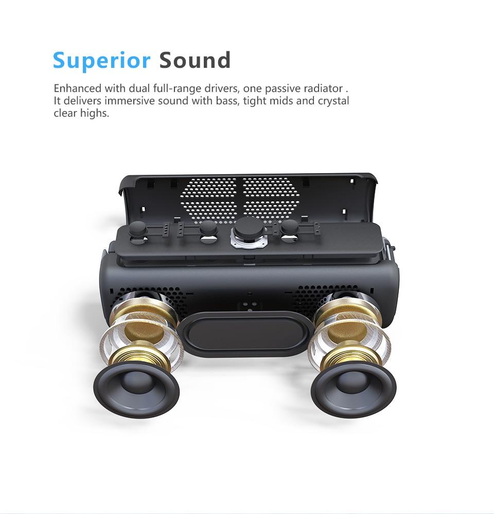 Outdoor Bluetooth Speaker Portable Wireless Speakers IPX6 Waterproof