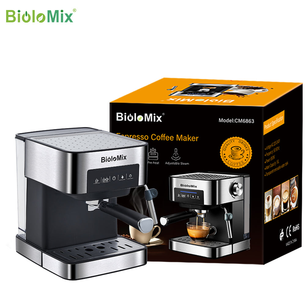 20 Bar Italian Type Espresso Coffee Maker Machine with Milk Frother