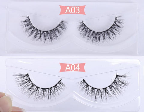 30 Pairs Wholesale No Box Mink Lashes Bulk Natural Hand Made Cruelty