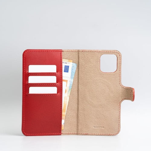 iPhone 12/13 series Top-Grain Leather Folio Case Wallet with MagSafe -