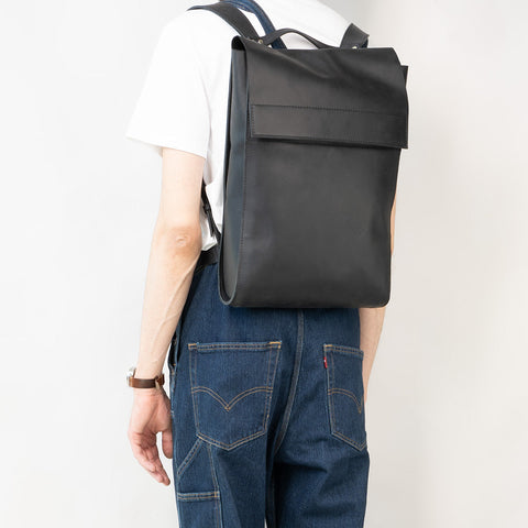 Leather Backpack - Metropolian (Black)